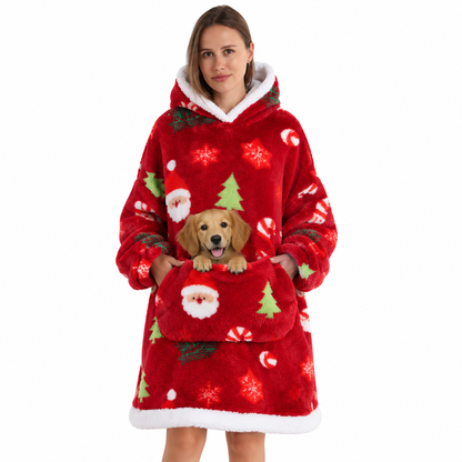 Blanket Hoodie With a Pocket for Your Pup