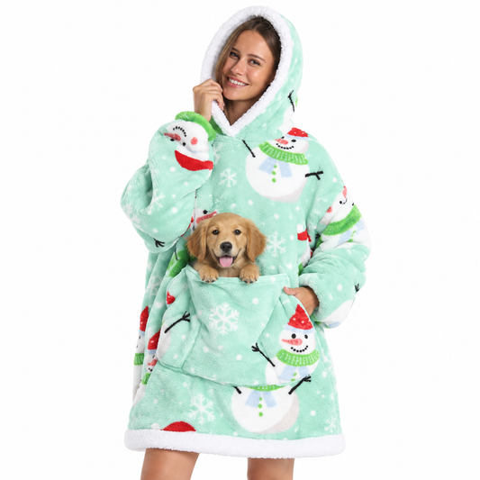 Blanket Hoodie With a Pocket for Your Pup
